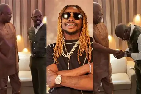 Asake visits President Mahama after show in Accra