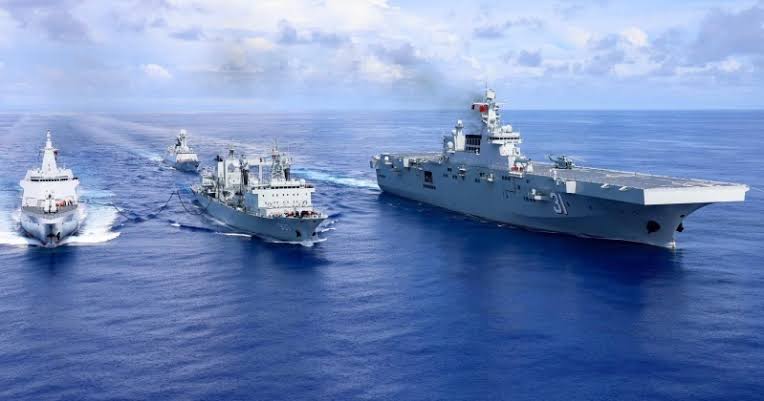 China Deploys Two of Worldโs Most Powerful Destroyers for First Combat Exercises